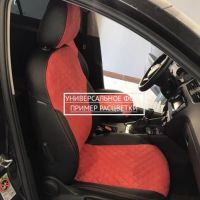 Чехлы Автопилот Алькантара Ромб на Москвич 3 (2022+) Чехлы Автопилот Алькантара Ромб на Москвич 3 (2022+)